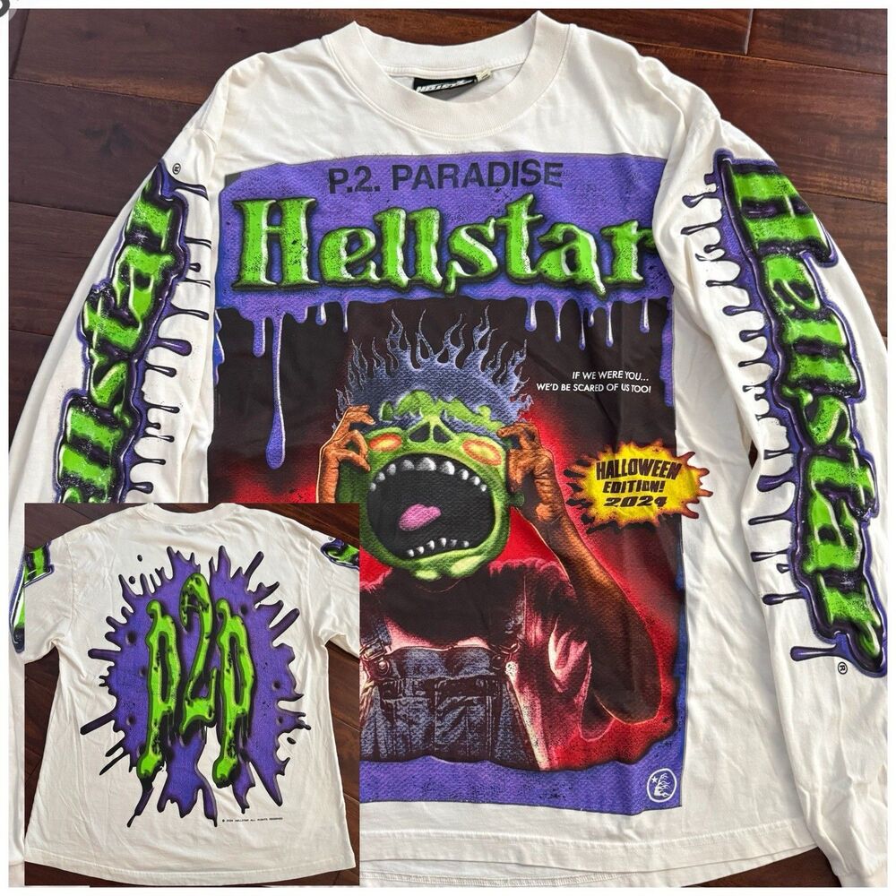 Hellstar Horror Book Zombie Long Sleeve Tee